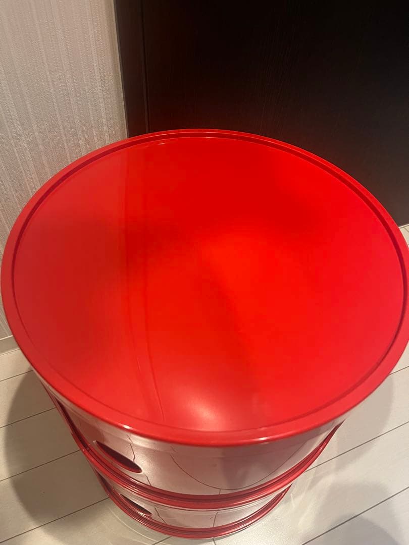 Kartell カルテル社 コンポニビリ レッド　ラウンドチェスト 2段