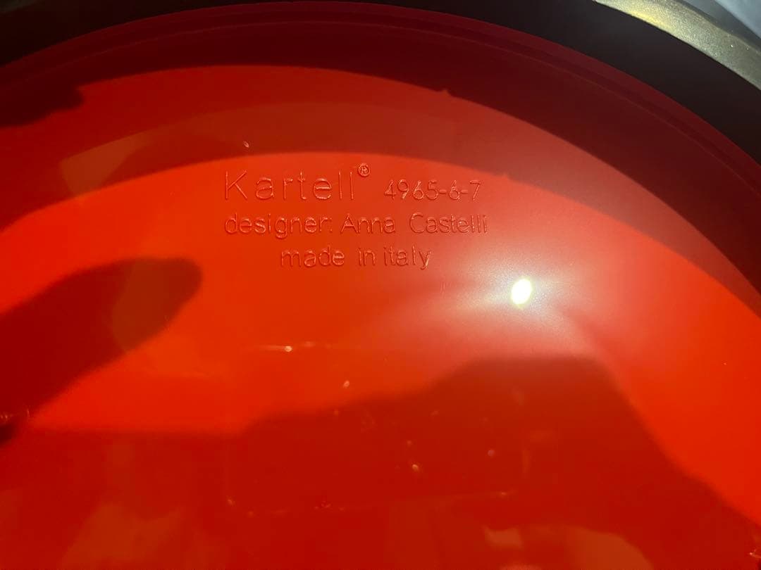 Kartell カルテル社 コンポニビリ レッド　ラウンドチェスト 2段