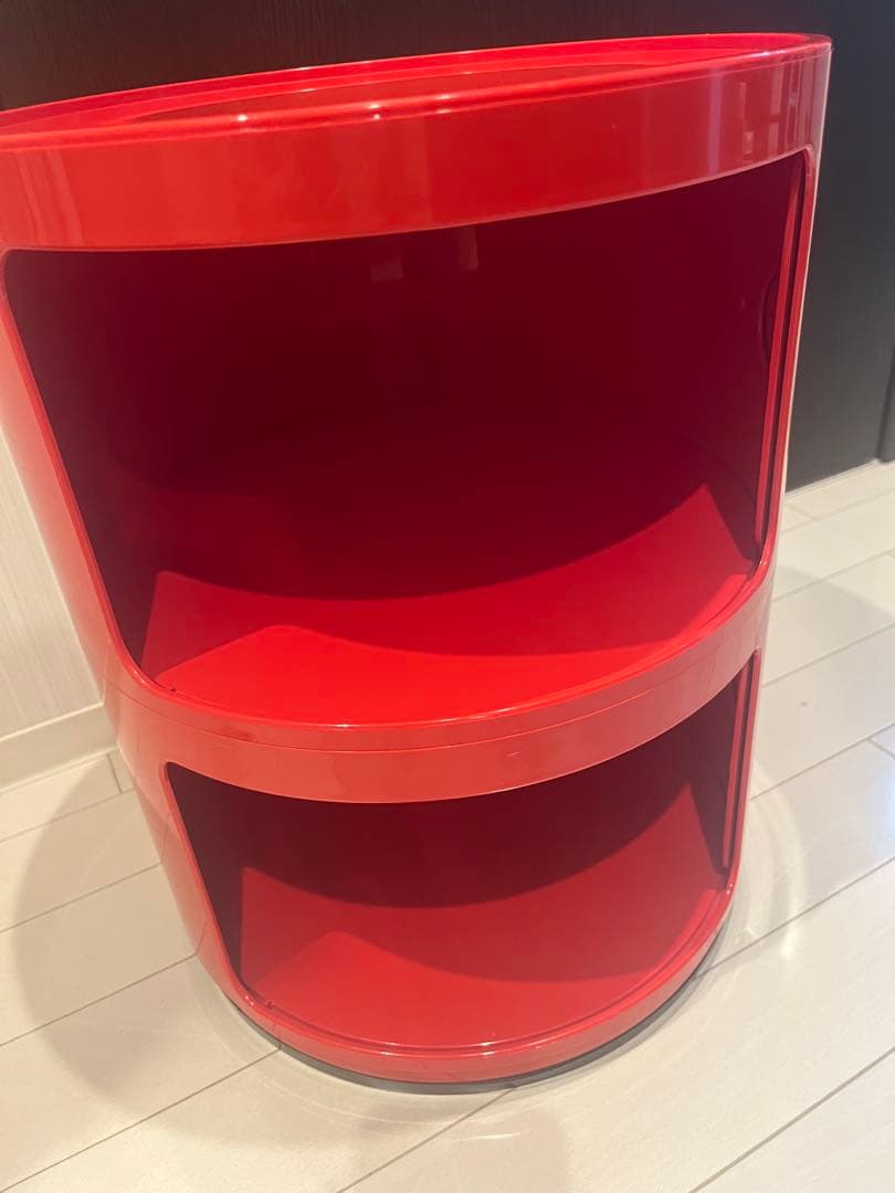 Kartell カルテル社 コンポニビリ レッド　ラウンドチェスト 2段
