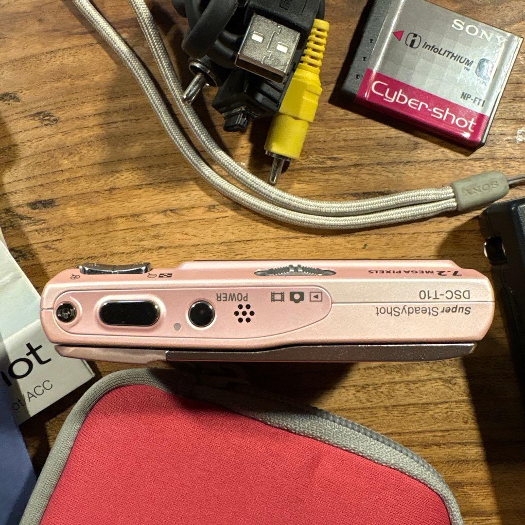 美品　Sony DSC-T10ピンク デジタルカメラ