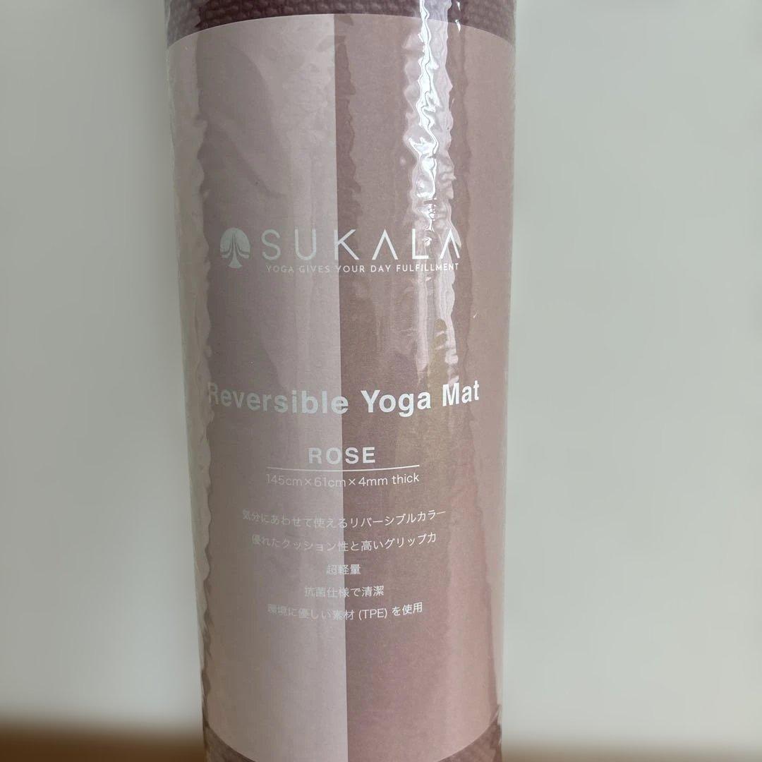 新品♣️SUKALA リバーシブルヨガマット ローズ