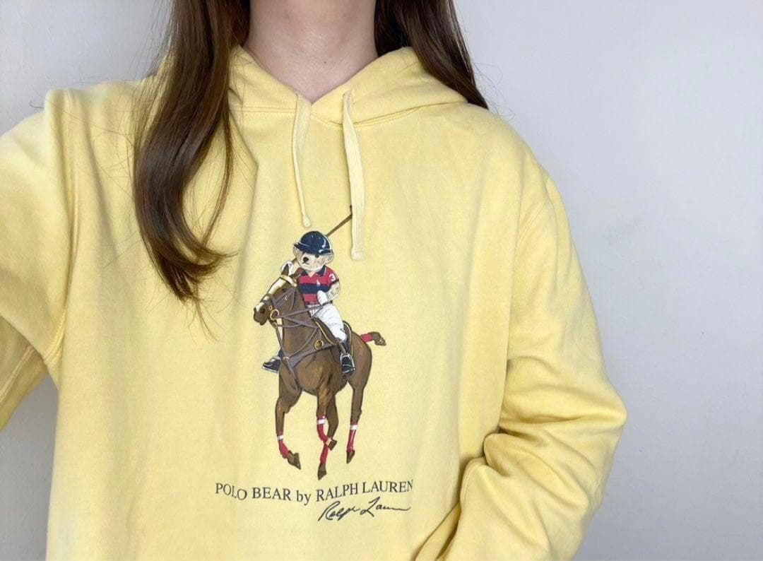 美品ポロベア♡POLO RALPH LAUREN イエローパーカー XL相当