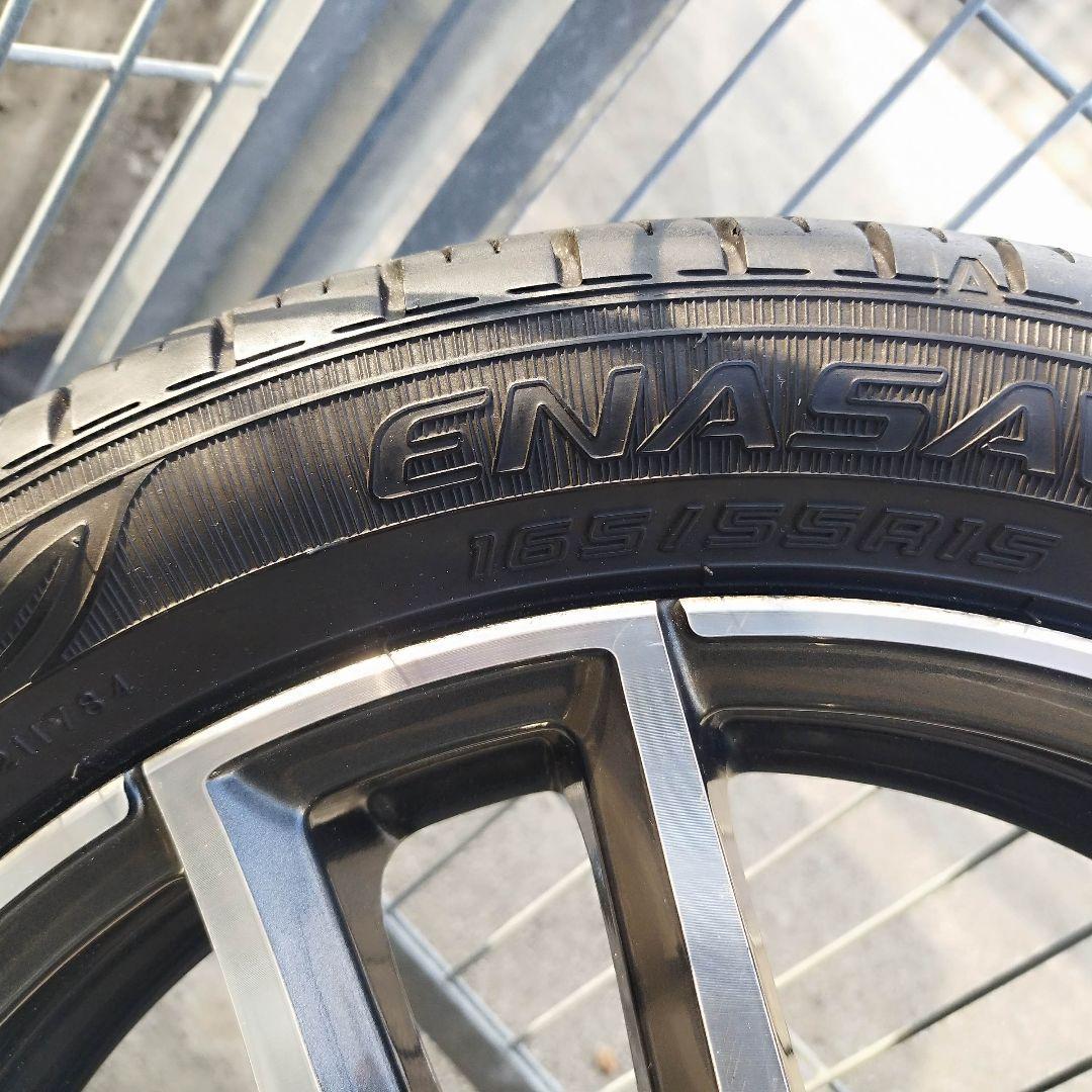 引き取り限定　軽自動車用15インチ　アルミホイール　タイヤ