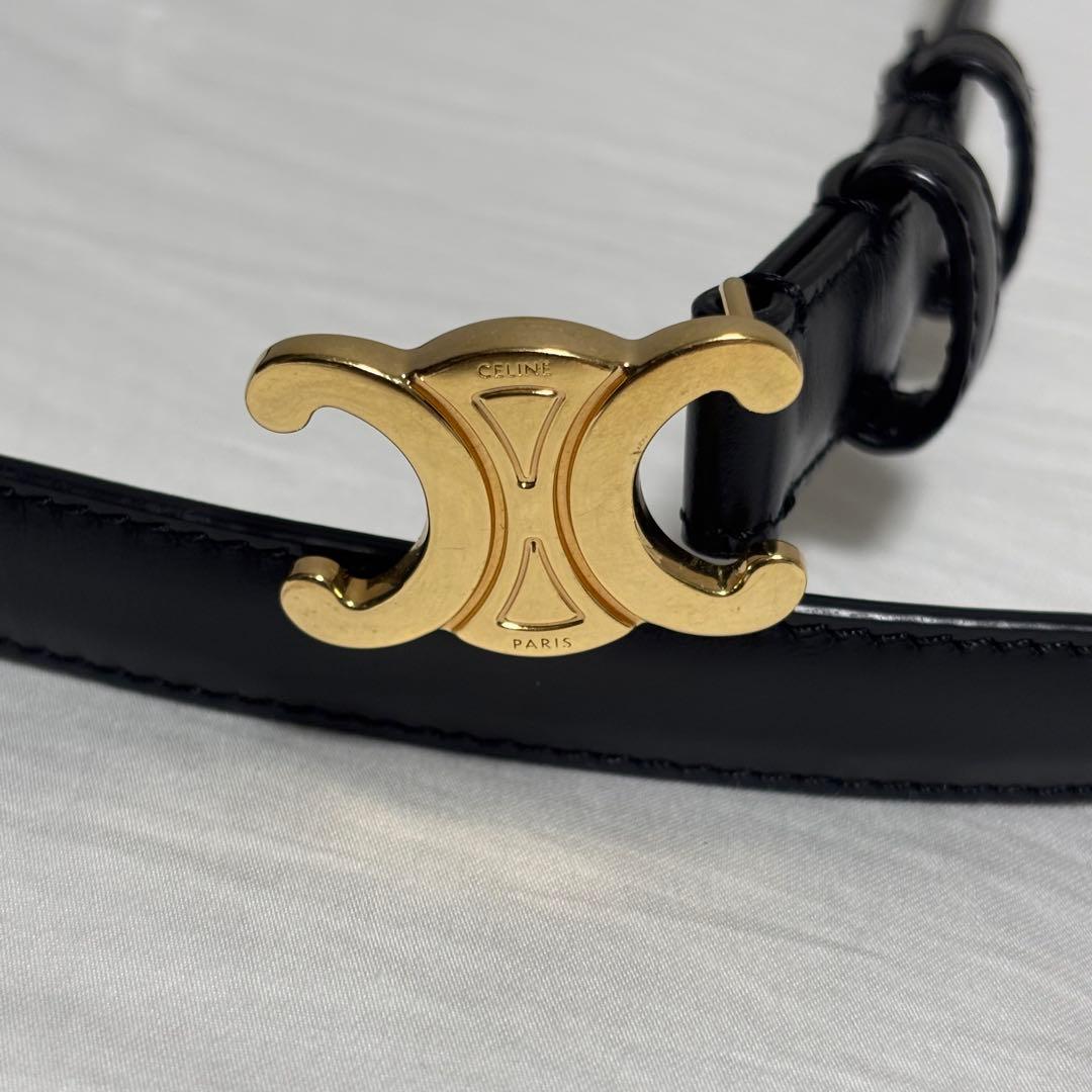 【美品】CELINE セリーヌ スモール トリオンフ ベルト 75