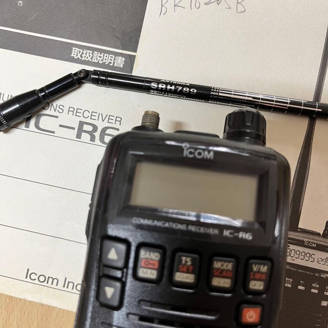 icom ハンディレシーバー IC-R6 DIAMONDアンテナSRH789