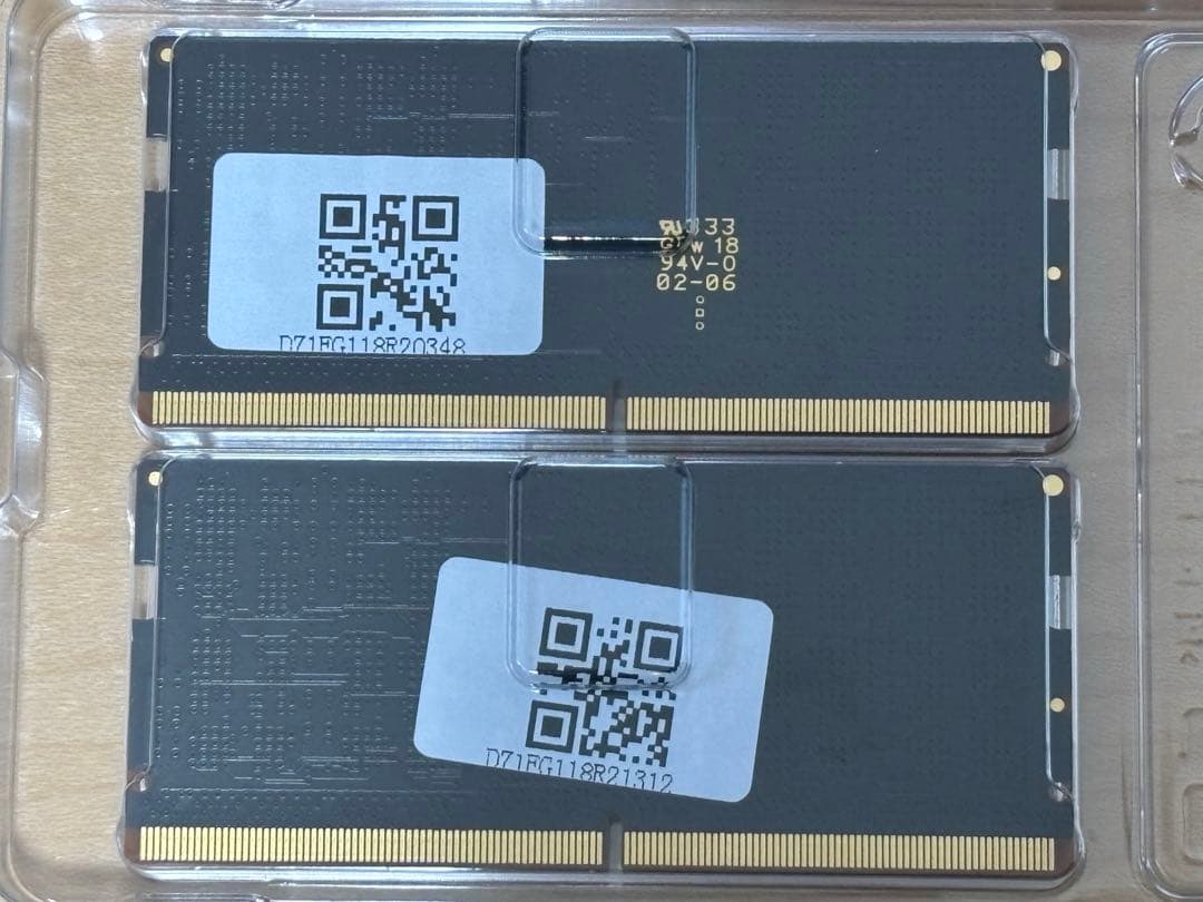 crucial PC5-44800(DDR5-5600) 2枚組