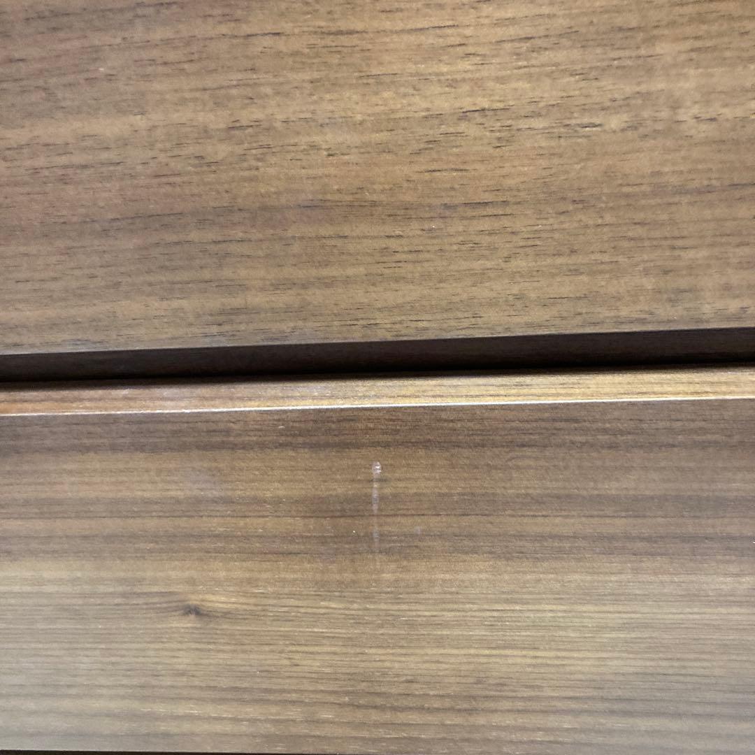 無印良品　木製ウォールナットチェスト 　5引き出し