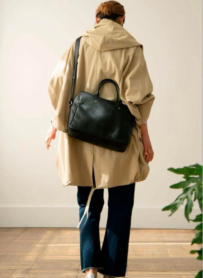 ブラックレザー ビジネスバッグ