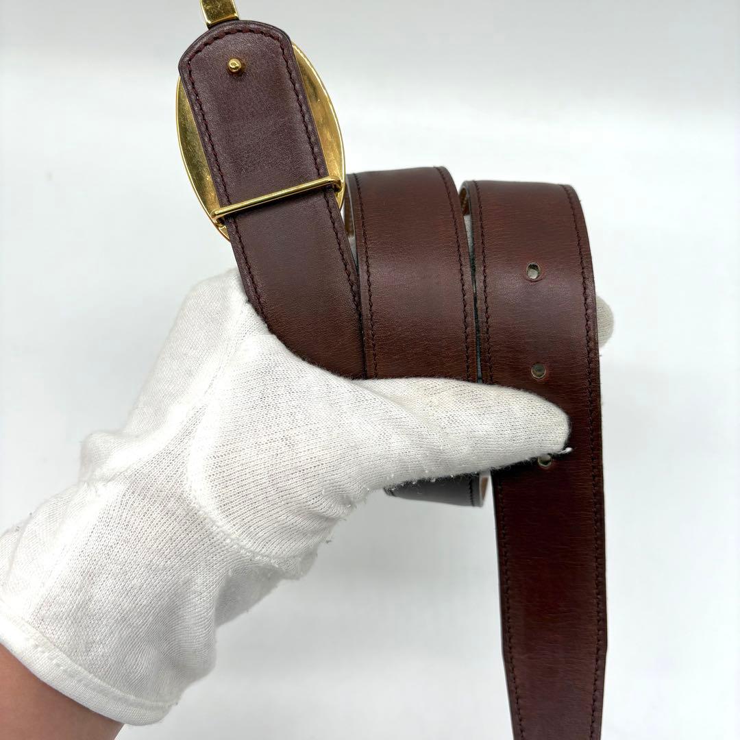 【希少 極美品】HERMES シェーヌダンクル リバーシブル ベルト ⬜︎R