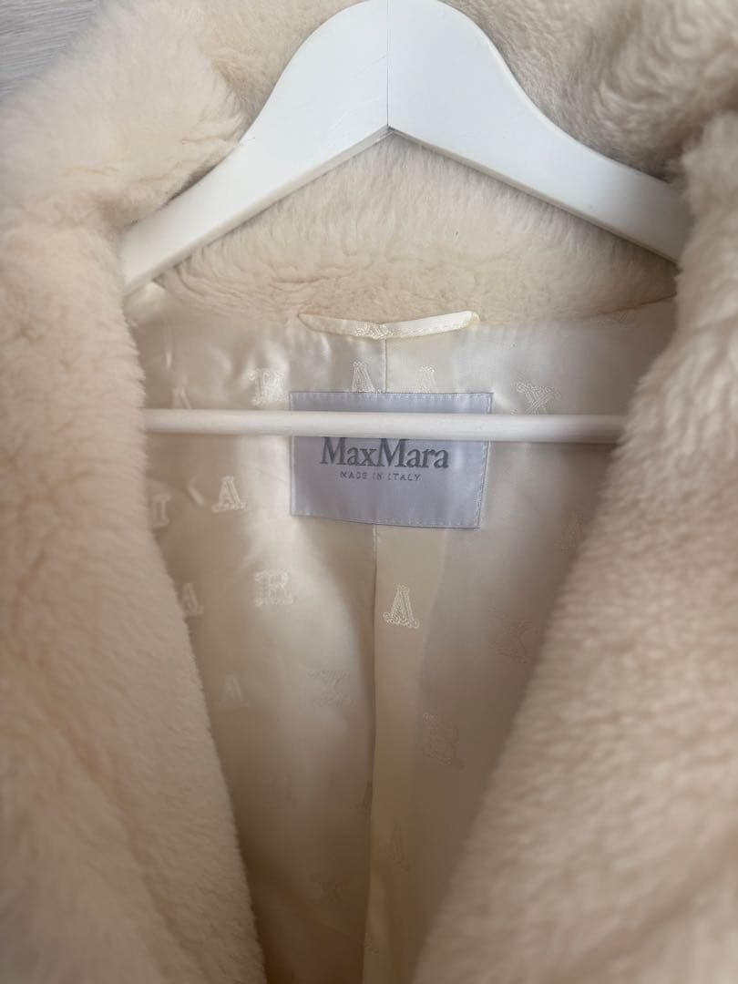 Maxmara マックスマーラ　テディベア　オルガ　ホワイト　美品