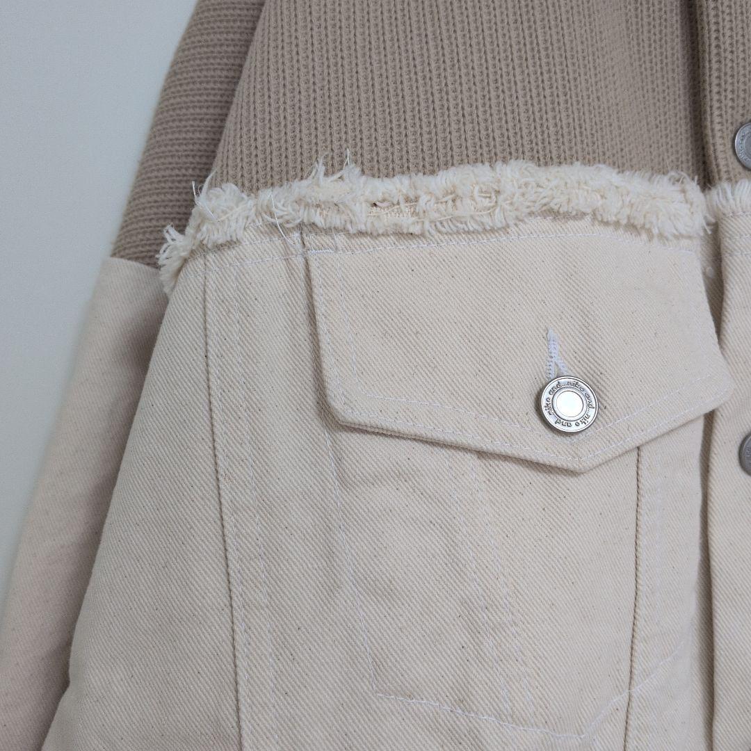 は*こ様 リメイク風モンスターGジャン　ニコアンド　アイボリー　ベージュ