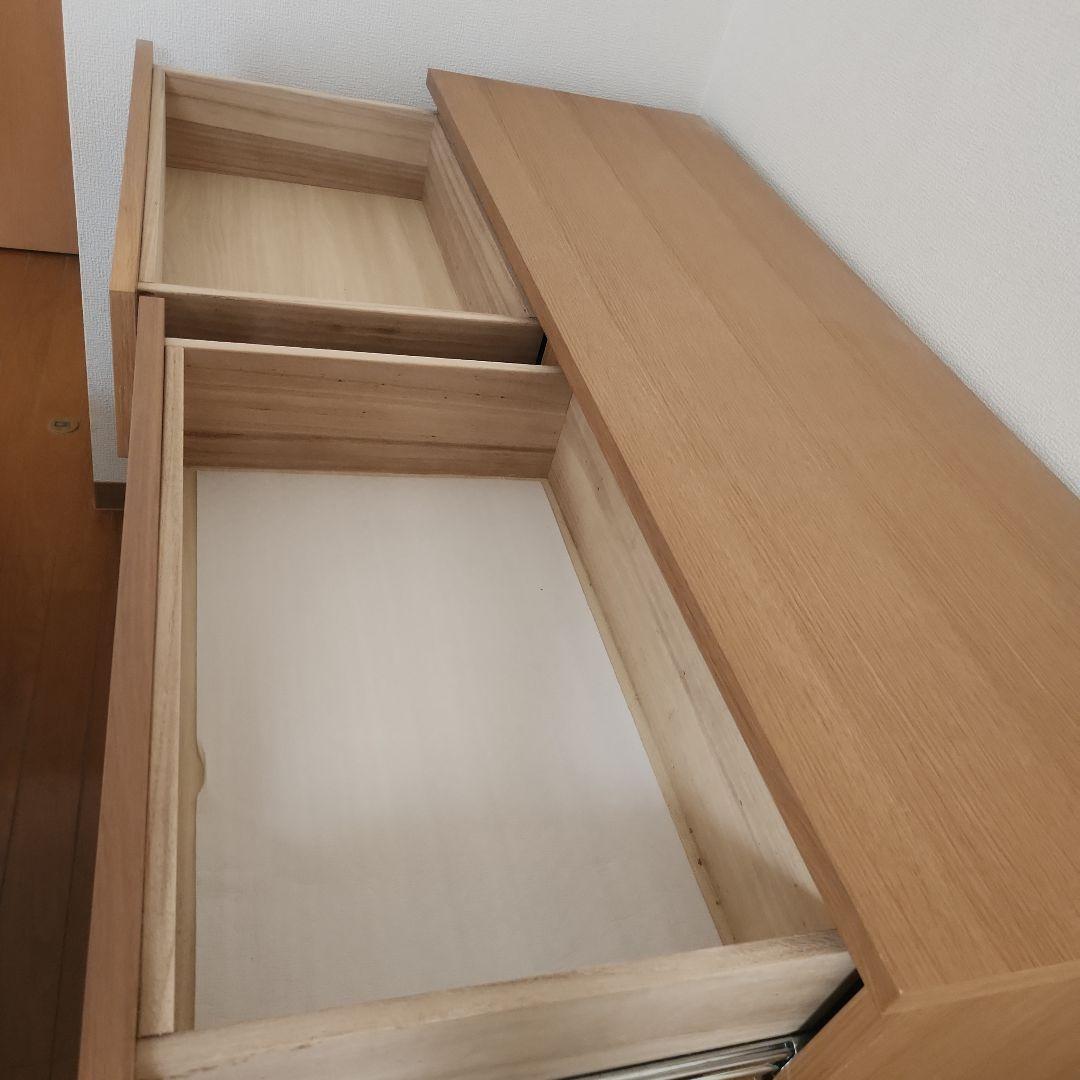 無印良品オーク材４段幅120 cmチェスト
