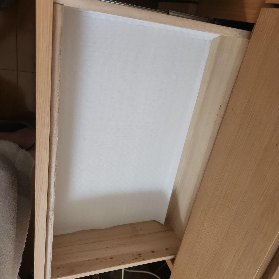 無印良品オーク材４段幅120 cmチェスト