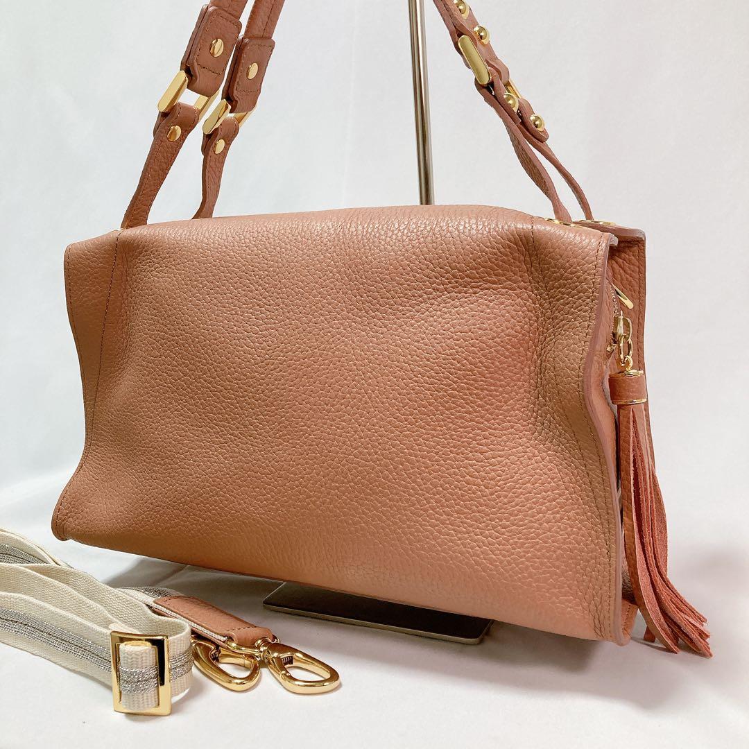 【美品】IANNE イアンヌ オリビア OLIVIA 2way バッグ レザー