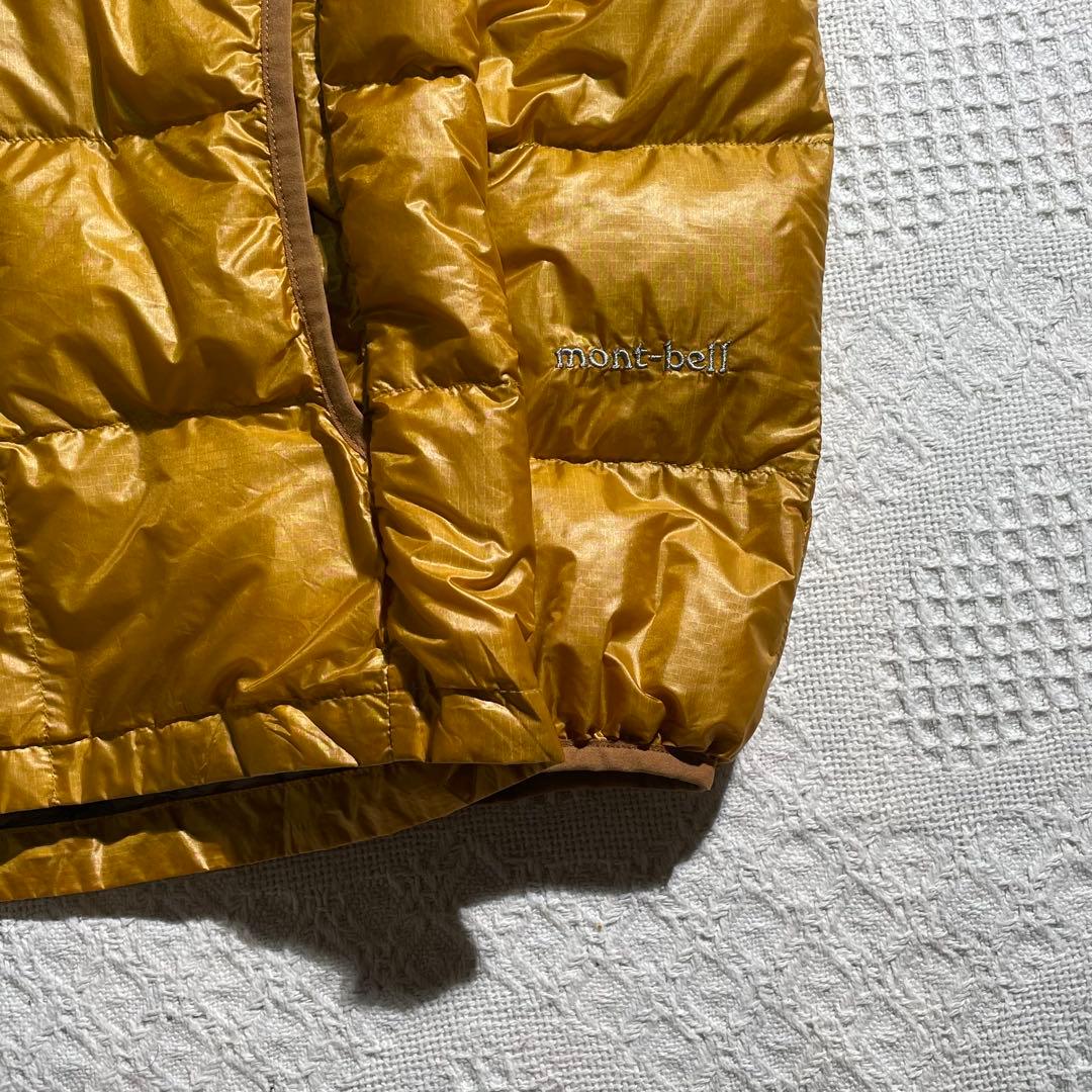 モンベル U.L.ダウンインナーパーカー ダウンジャケット ゴールド マスタード