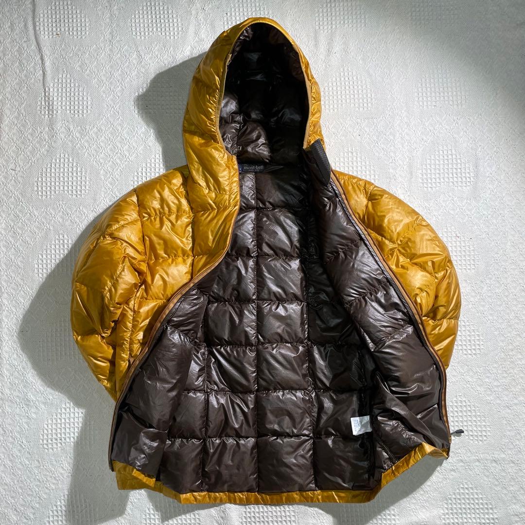 モンベル U.L.ダウンインナーパーカー ダウンジャケット ゴールド マスタード
