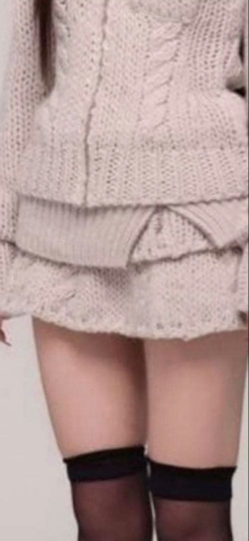 スカート ANDWANG Low Gauge Zip Set Up