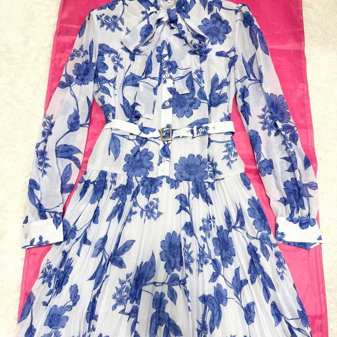 【極美品✨】ダイアグラム　フラワープリントプリーツワンピース　36 2025年