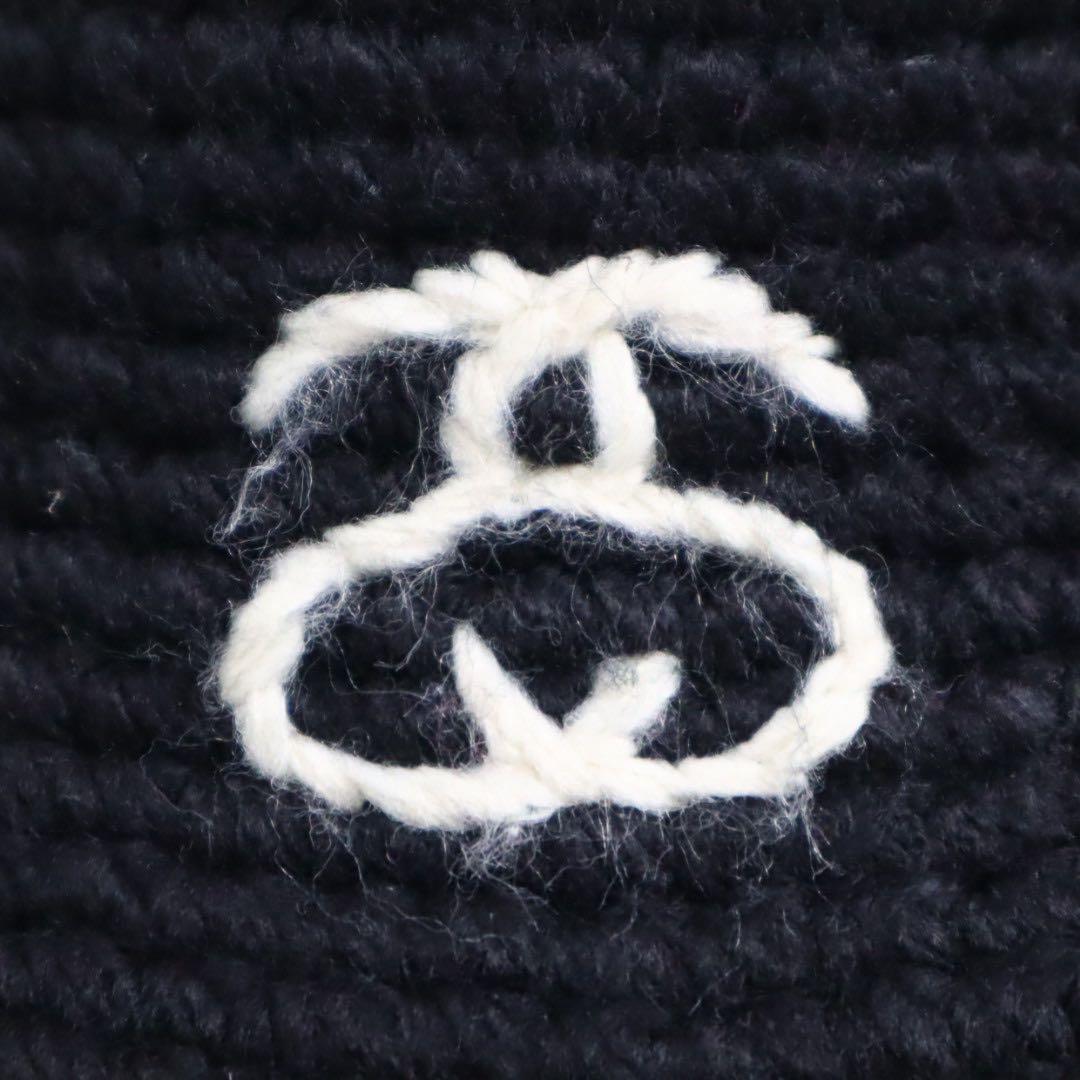 stussy sslink ssリンク ロゴ ニット バケットハット 帽子