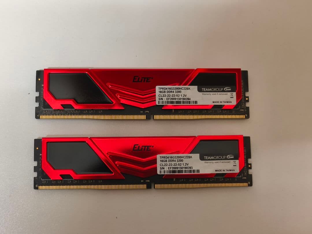 メモリー TEAMGROUP Elite DDR4 16GB 3200MHz CL16