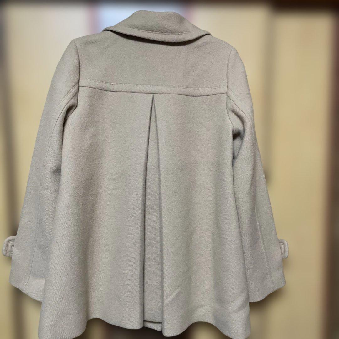 【美品】 バーバリーブルーレーベル アンゴラ Pコート ノバチェック ダブル