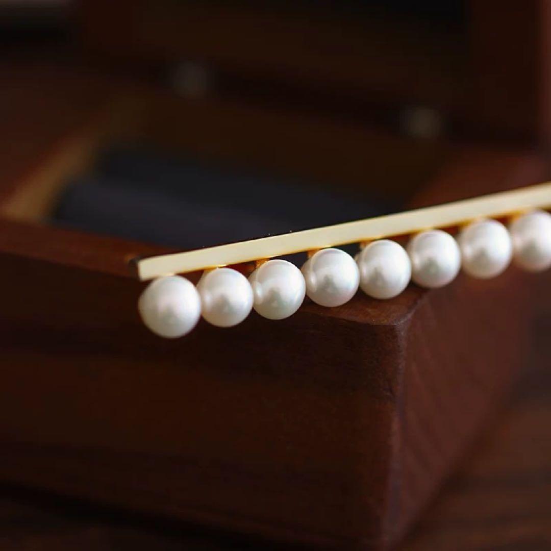 天然淡水真珠　ブローチ
