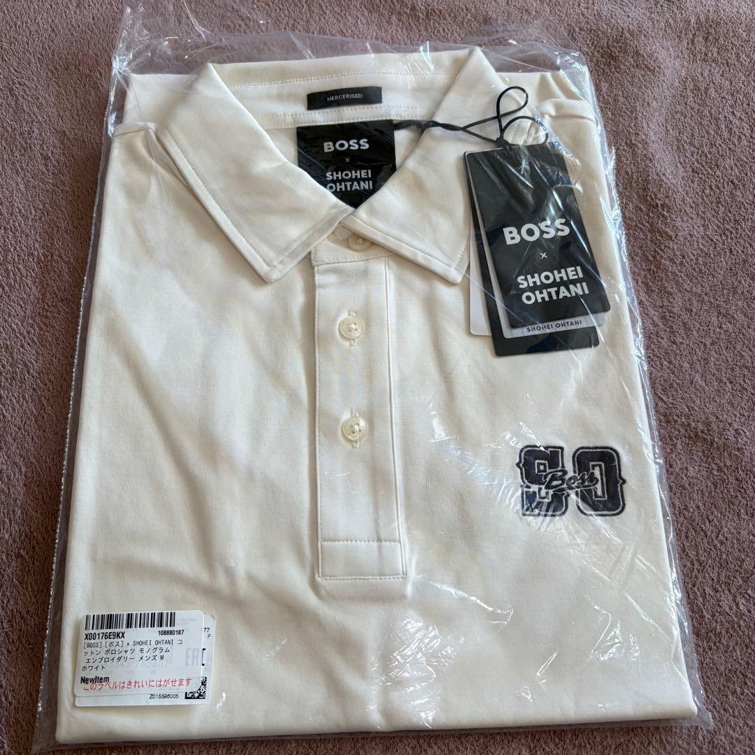 BOSS×大谷翔平 新品未開封 コットンポロシャツ ホワイト　定番　希少完売品