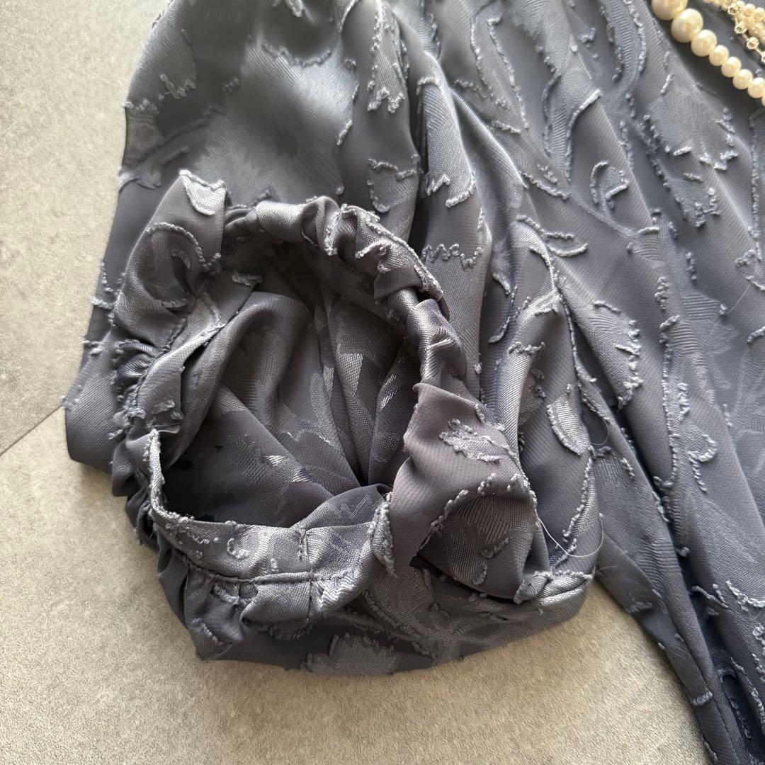 J by blue バックリボンジャガードドレス L オケージョン 結婚式