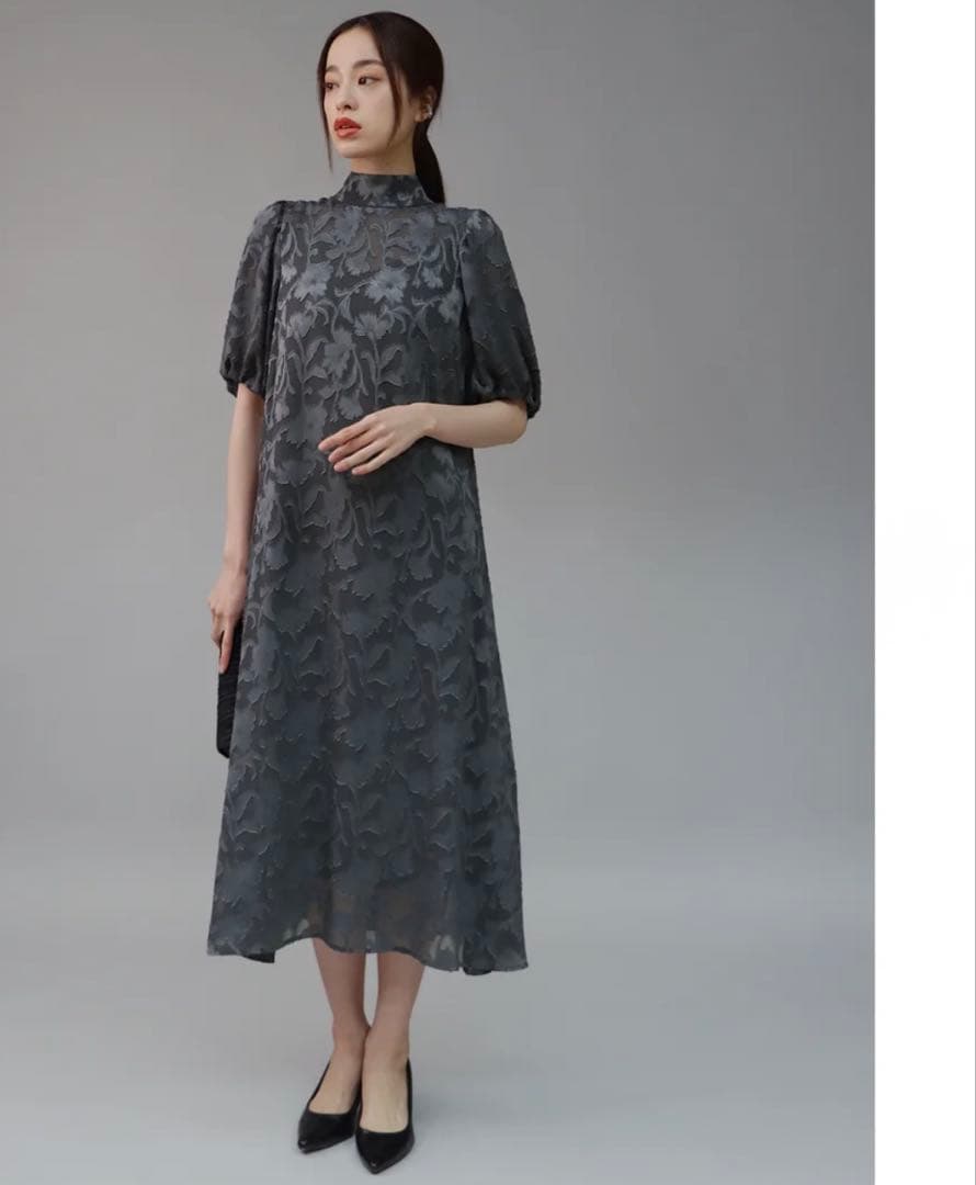 J by blue バックリボンジャガードドレス L オケージョン 結婚式