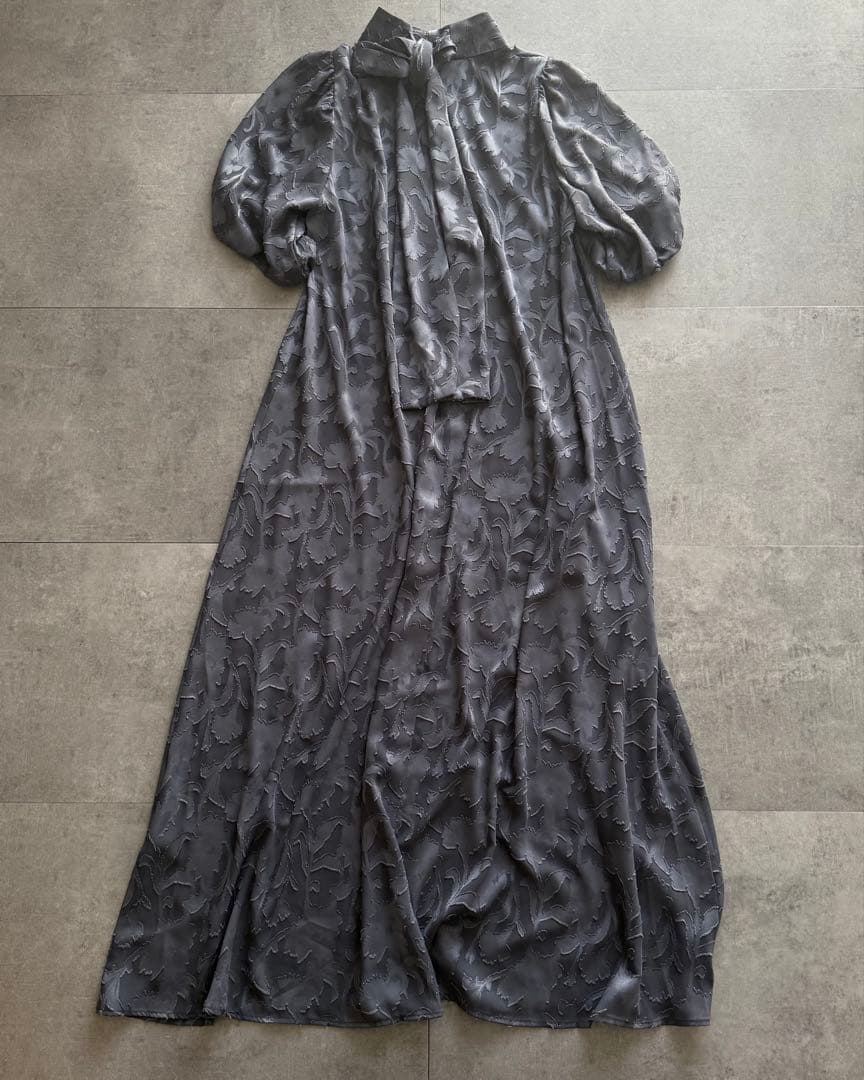 J by blue バックリボンジャガードドレス L オケージョン 結婚式