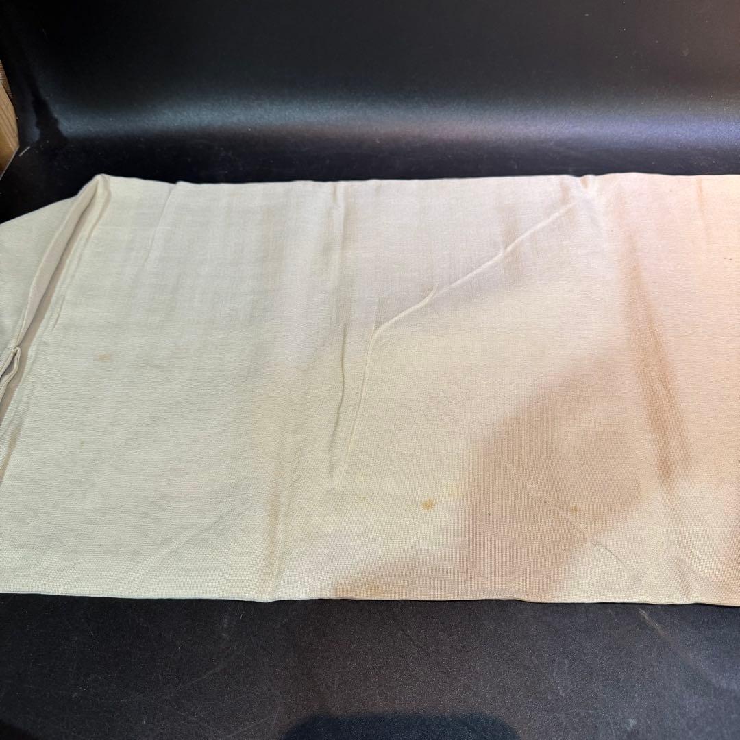 ウサギ刺繍 名古屋帯　アンティーク　餅つき　レア