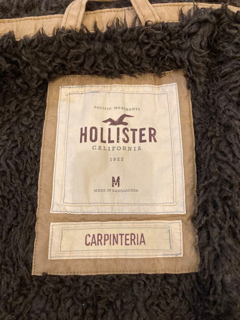 Hollister ホリスター　ミリタリージャケット　ブラウン　メンズM ボア