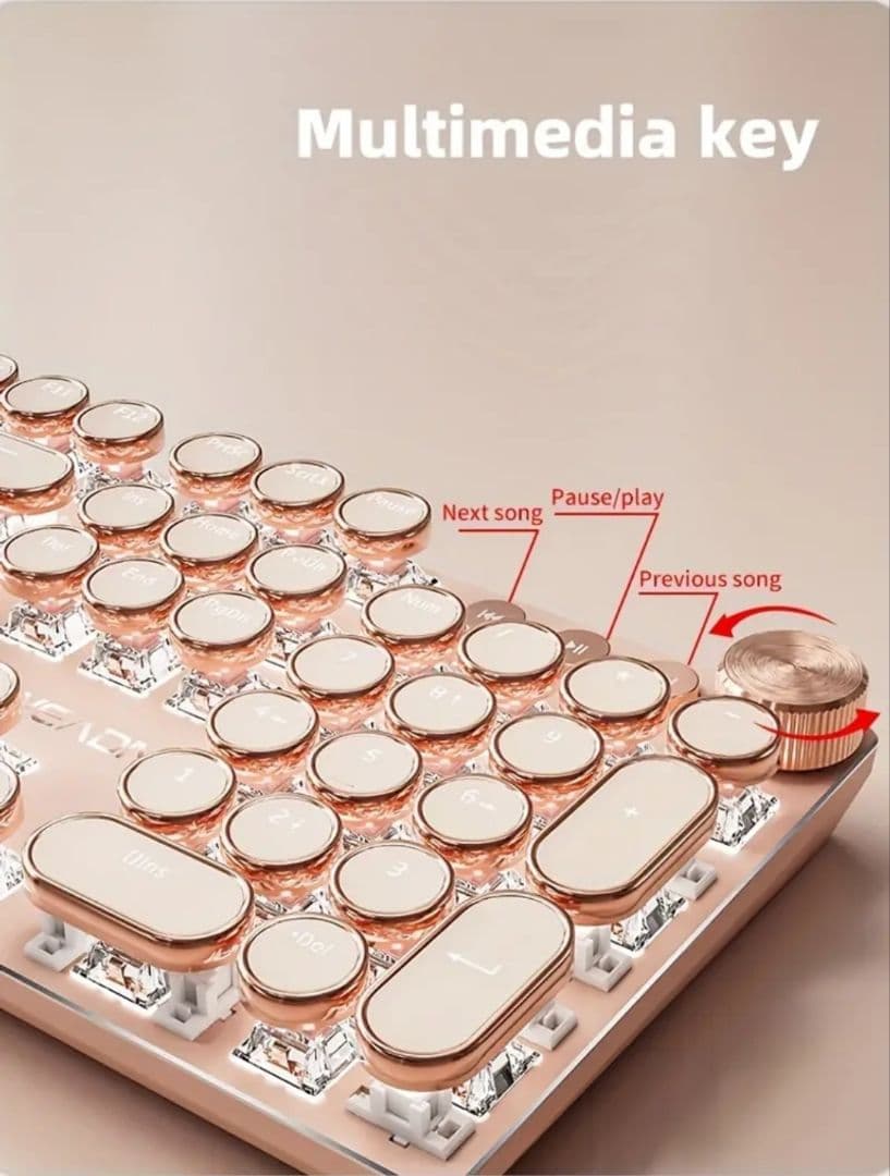 ピンク‪‪♡EWEADNタイプライター風キーボード