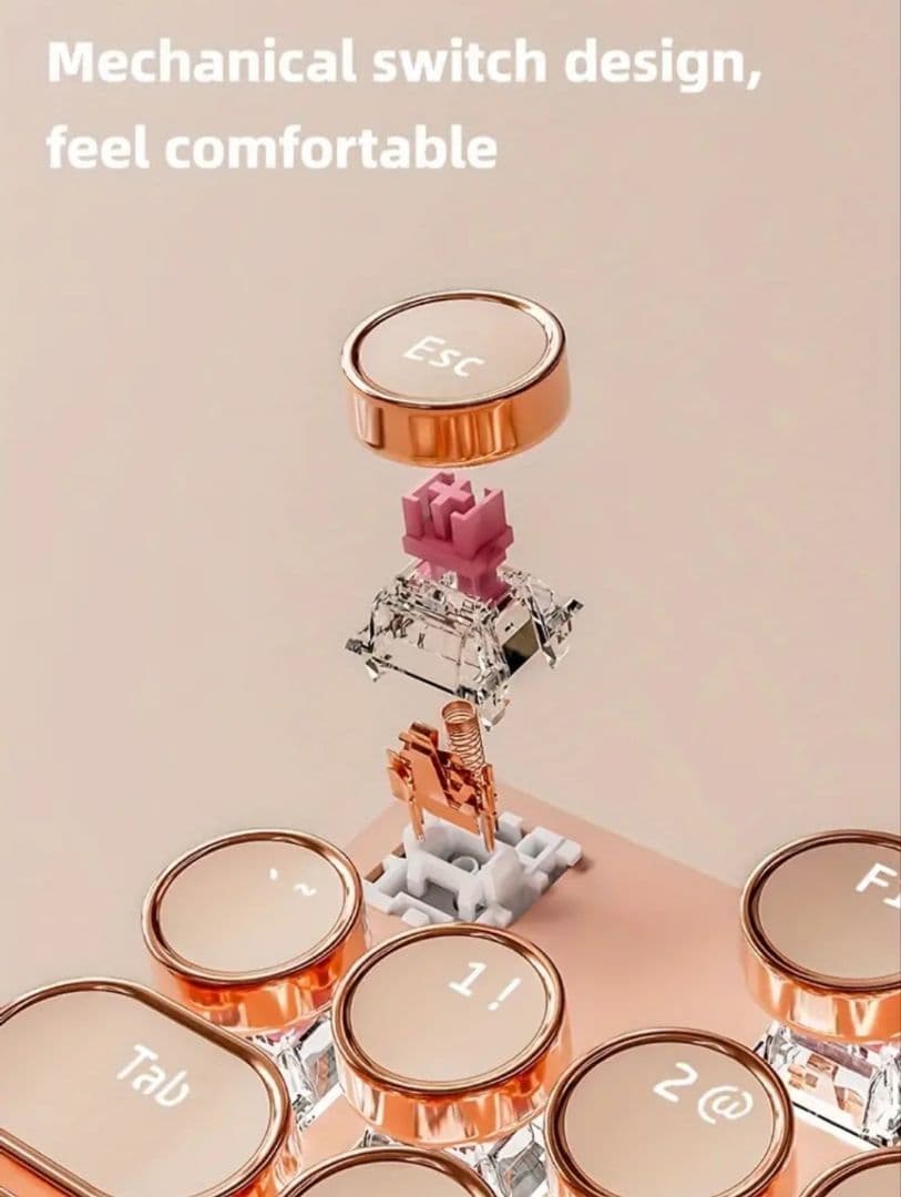 ピンク‪‪♡EWEADNタイプライター風キーボード