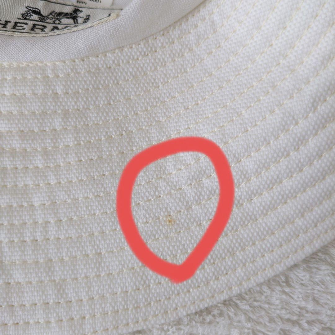 HERMES ストライプハット サイズ57