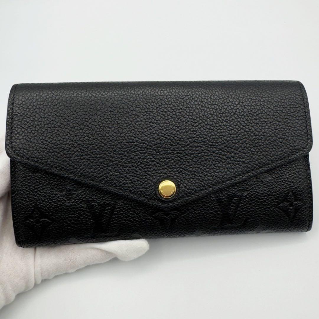 ギフト対応　ICチップ　ヴィトン財布　アンプラント　ポルトフォイユサラ　ノワール