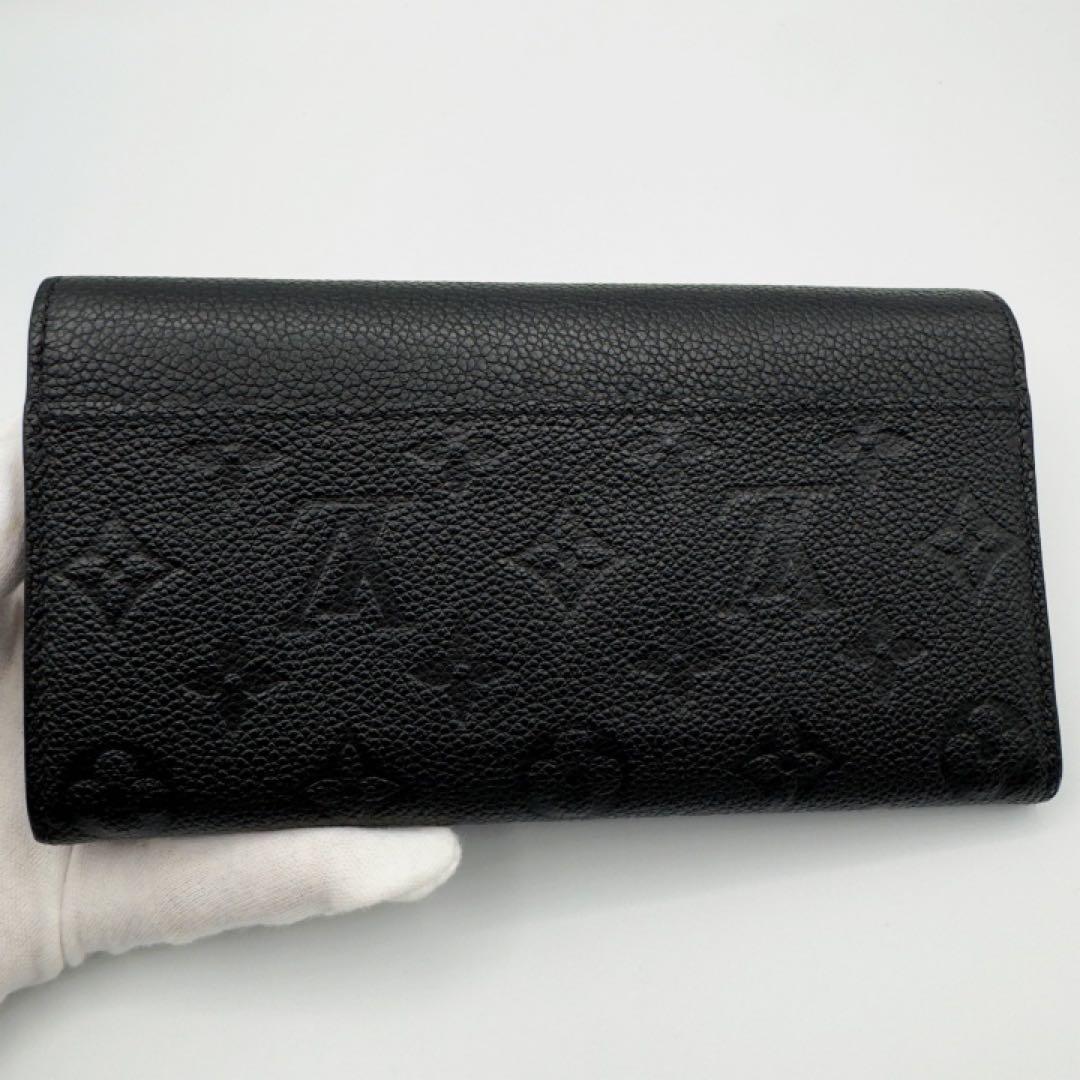 ギフト対応　ICチップ　ヴィトン財布　アンプラント　ポルトフォイユサラ　ノワール