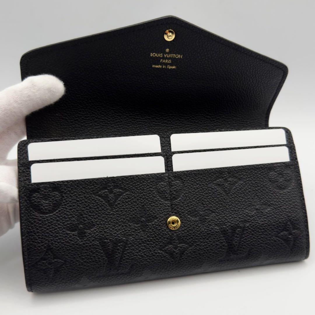 ギフト対応　ICチップ　ヴィトン財布　アンプラント　ポルトフォイユサラ　ノワール