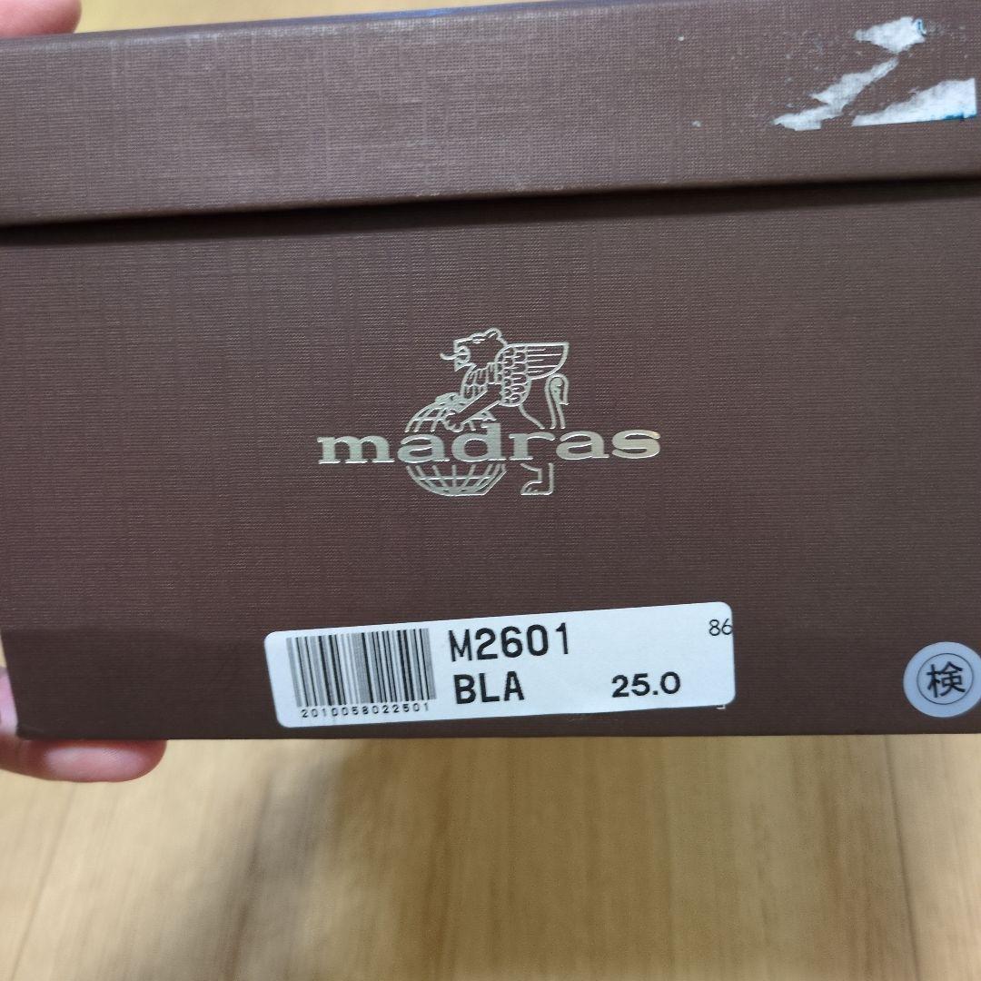 【libeizhuli】25.0㎝ madras ブラック ドレスシューズ