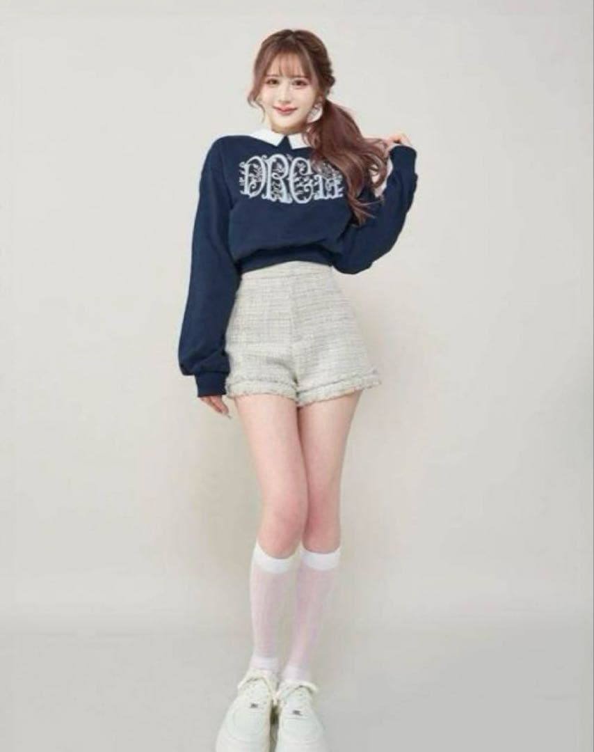 Darich コンパクトフリンジツイードショートパンツ　S