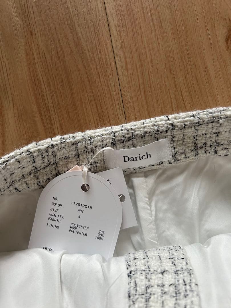 Darich コンパクトフリンジツイードショートパンツ　S