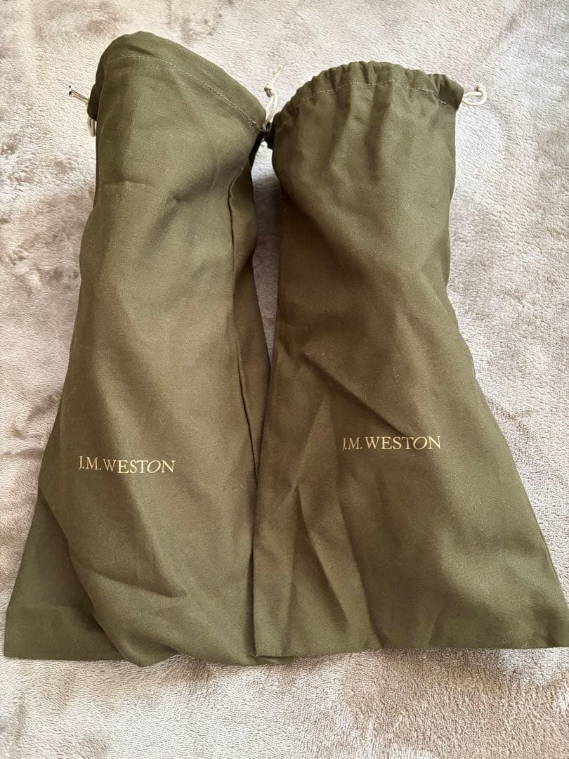 J.M. Westonラファエルパンチドキャップトゥ ブラック カーフ 8D