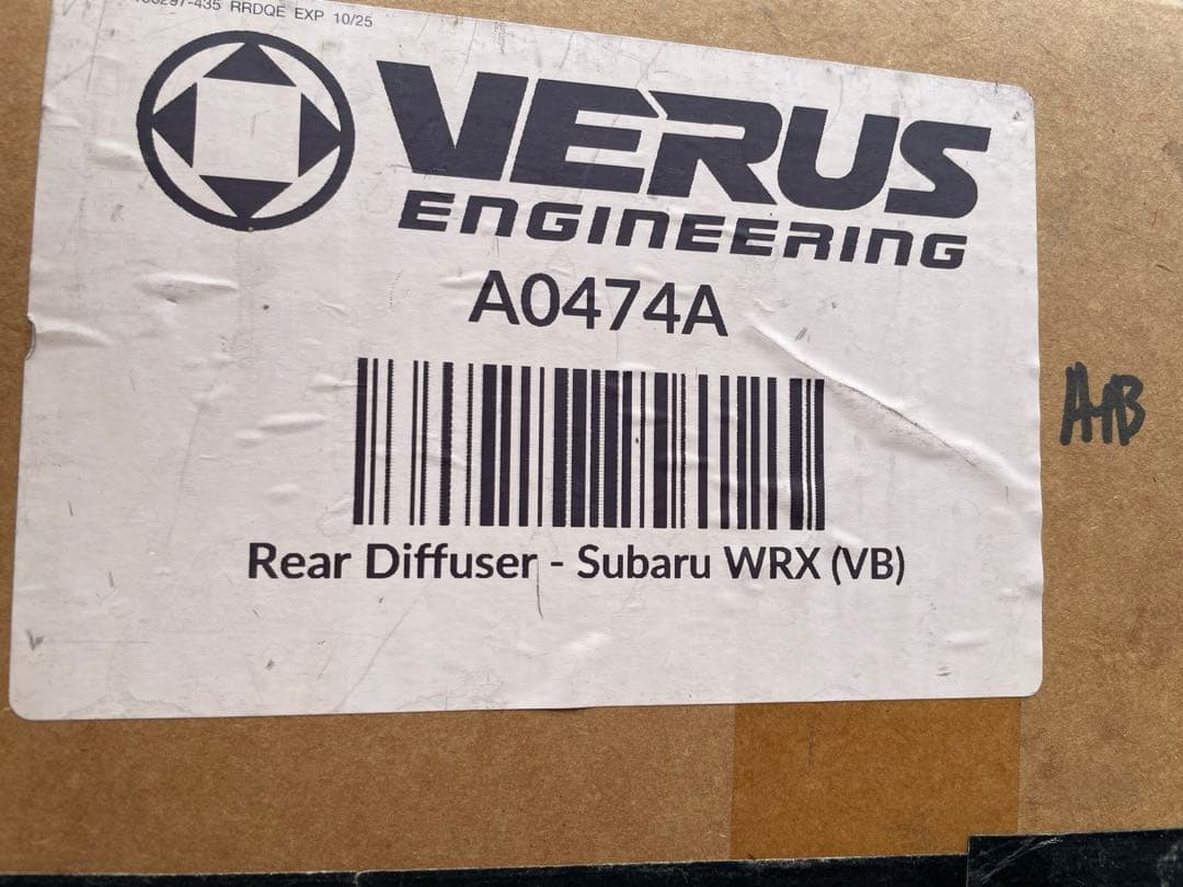 VERUS ENGINEERING subaru VBHリアディフューザー