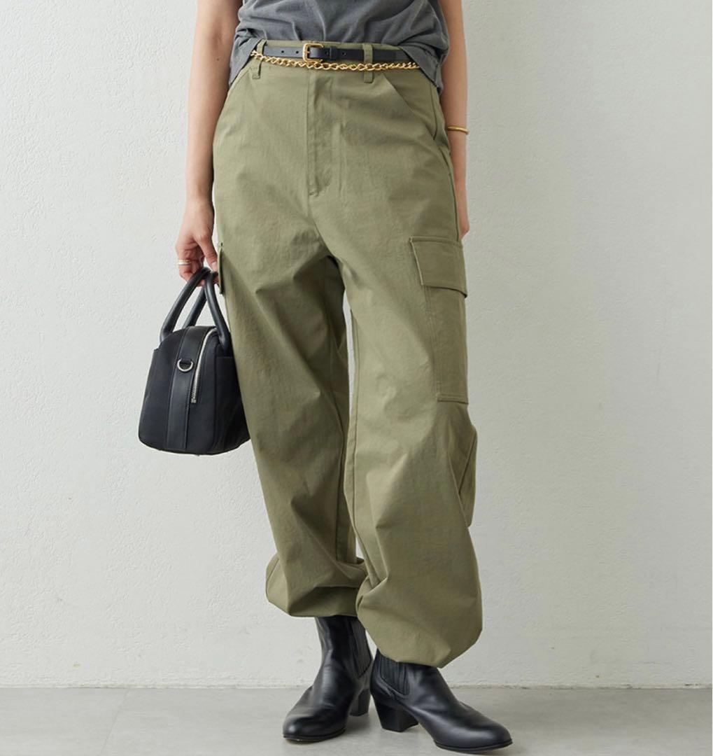 専用★新品★GALLARDAGALANTE ワイドパンツ　カーゴパンツカーキ