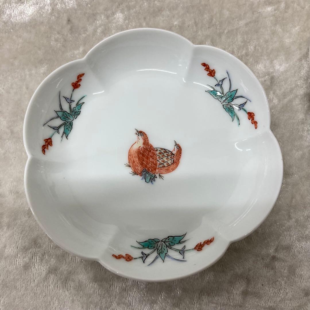 十五代　酒井田柿右衛門　錦　鶉　皿