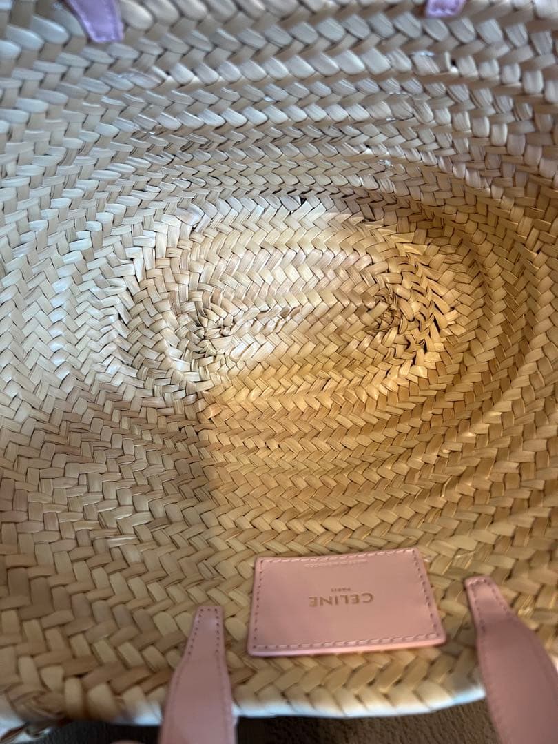 CELINE セリーヌ　トリオンフ カゴバッグ スモール ピンク