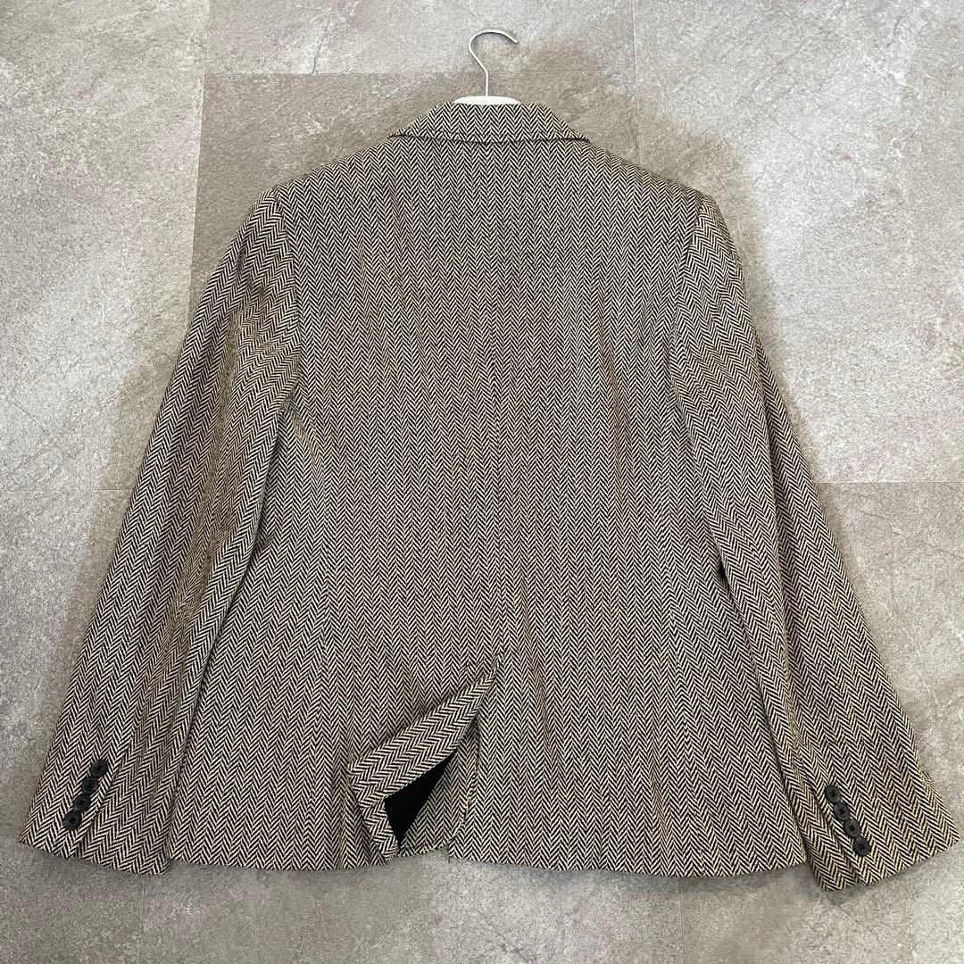 大きいサイズ★ラルフローレン　ヘリンボーン　テーラードジャケット　シルク　12