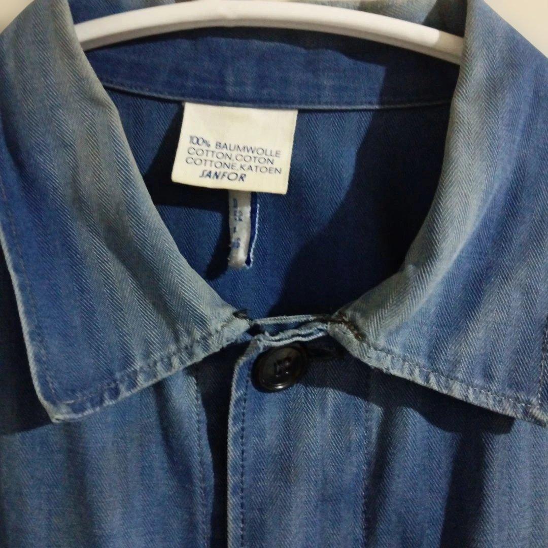 60s ビンテージ　カバーオール　ユーロ　ヨーロッパ　ヘリンボーン　フェード