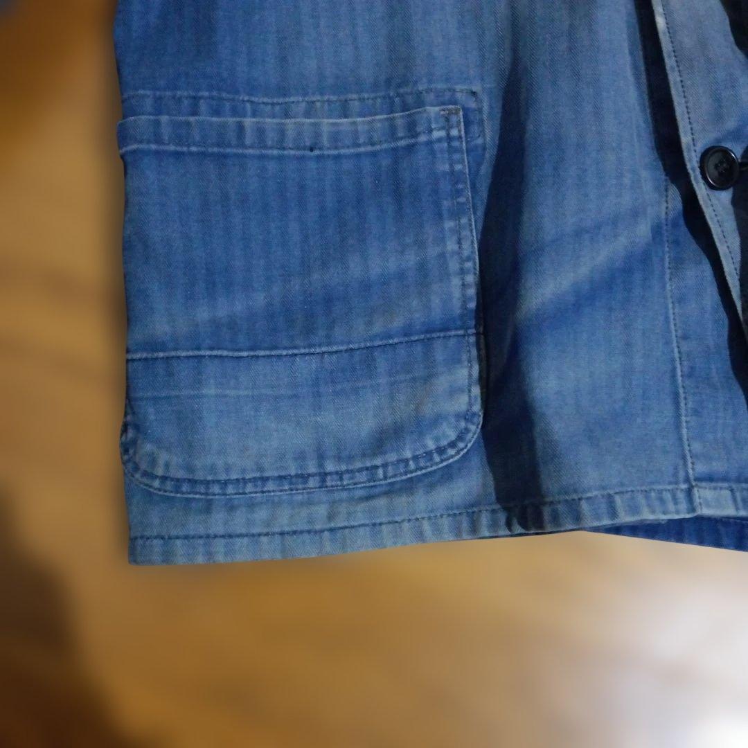 60s ビンテージ　カバーオール　ユーロ　ヨーロッパ　ヘリンボーン　フェード