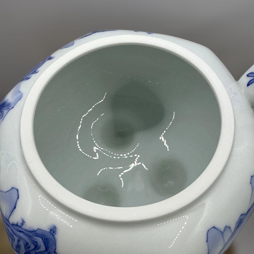 平戸嘉久正窯 青白磁 山水画 香炉